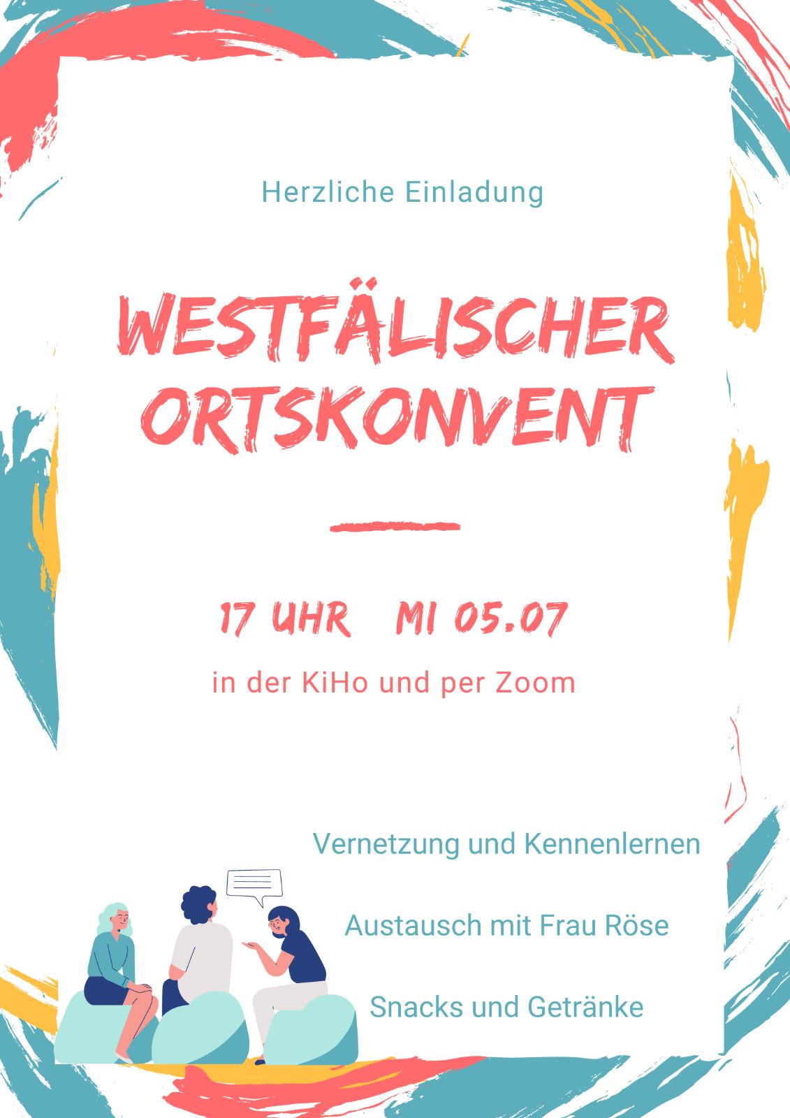 Plakat Ortskonvent der westfälischen Studierenden